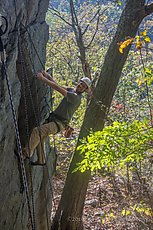 Photo climbing session at Raven Rock Hollow, October 16, 2016. IndyVision Photography 2016.